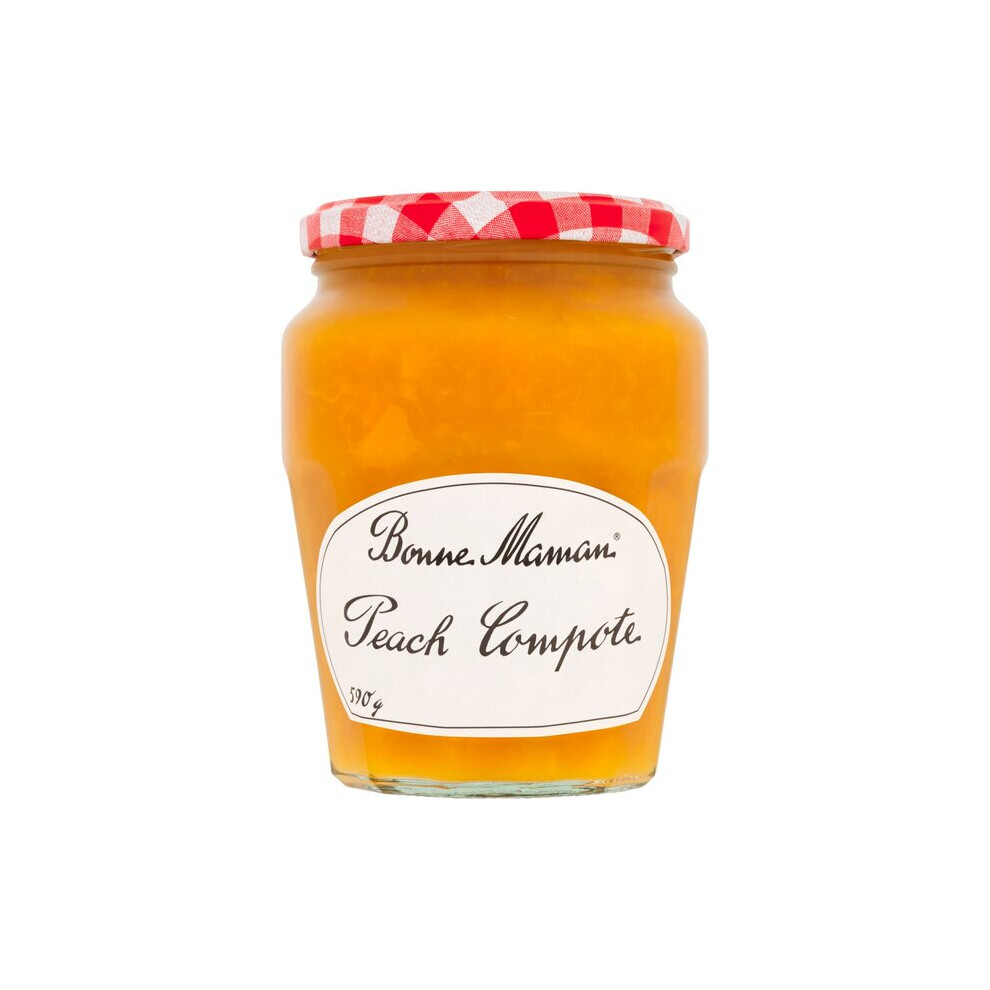 Bonne Maman Peach Compote 600G - Pack Of 2