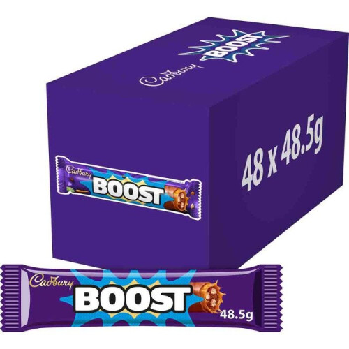 Cadbury Cadbury Boost Chocolate Bar 48.5g Pack of 48