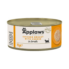 Chicken and Cheese Cat Food Tin by Applaws (70g) (Pack of 6)
