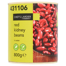 Chef's Larder Red Kidney Beans in Water 800g (Drained Weight 480g)