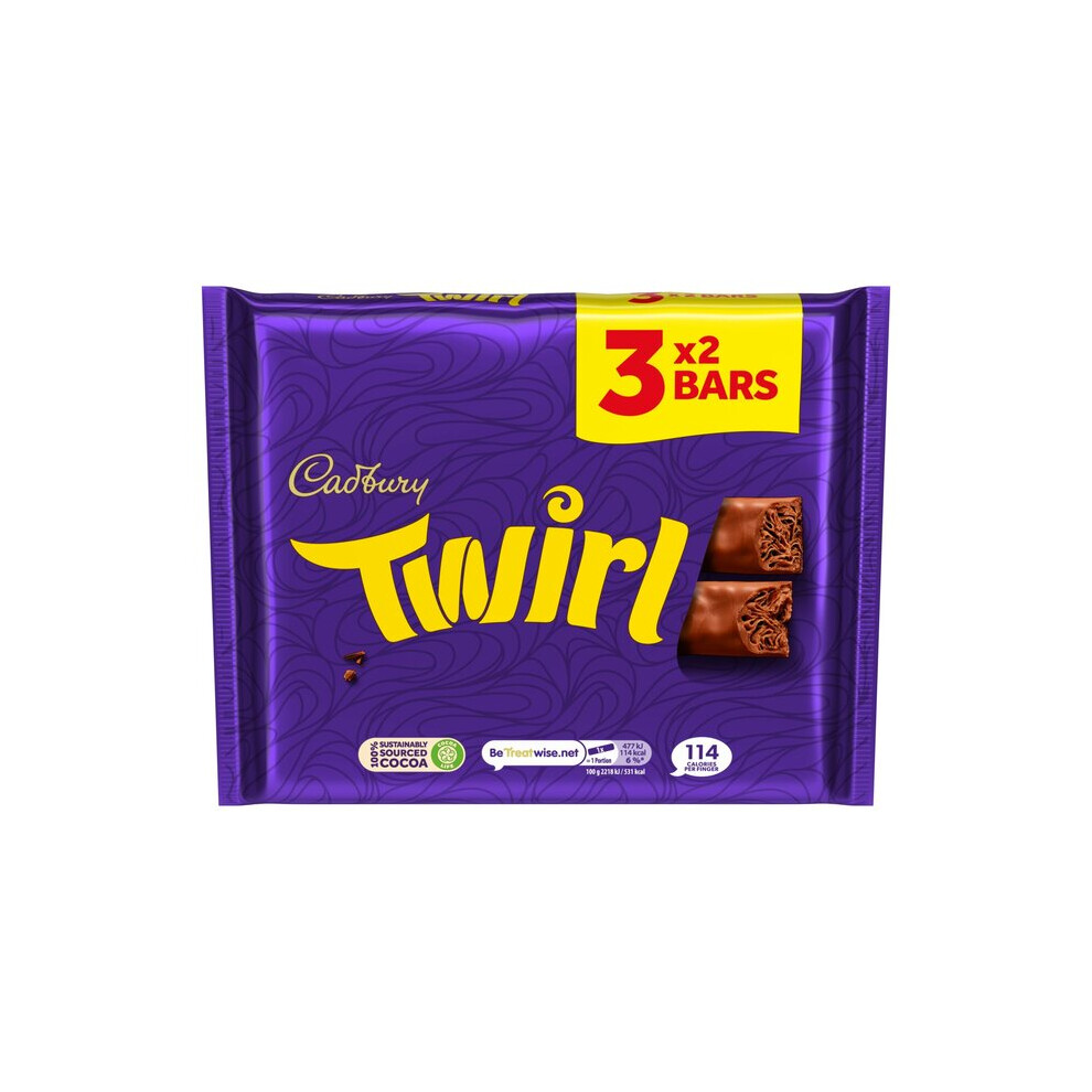 Cadbury Twirl Chocolate Bar Multipack 3 X 43G