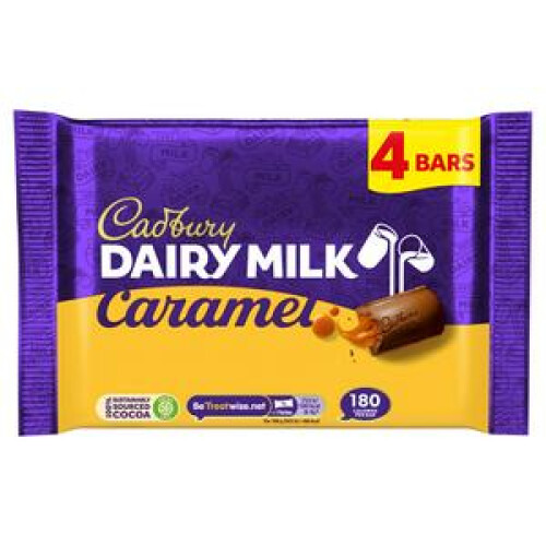 Cadbury Cadbury Dairy Milk Caramel 4 Pack 148g