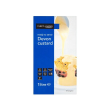 Chef's Larder Ready to Serve Devon Custard 1L Pack of 12