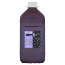 Chef's Larder Blackcurrant Squash No Added Sugar 5L Pack of 2