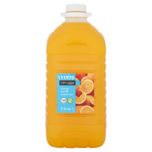 Chef's Larder Orange Squash No Added Sugar 5L Pack of 2