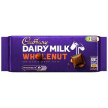 Cadbury Dairy Milk Whole Nut Bar (180g) - Pack of 2