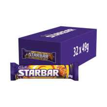 Cadbury Starbar Chocolate Bar 49g Pack of 32