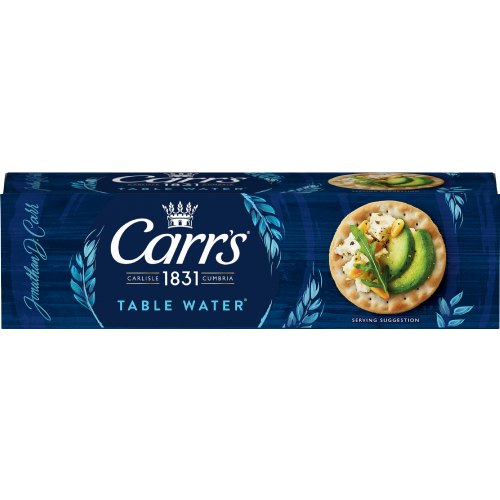 Carr's Table Water Biscuits (125g) - Pack of 6