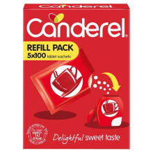 Canderel Sweetener Refill 5 x 100 per pack - Pack of 6
