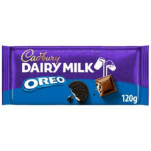 Cadbury Dairy Milk Oreo Chocolate Bar 120G