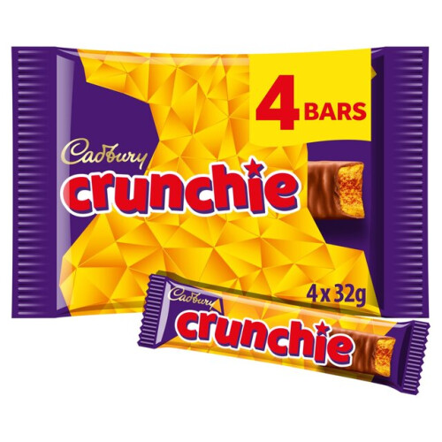 Cadbury Cadbury Crunchie Multipack 4 x 32g - Pack of 6