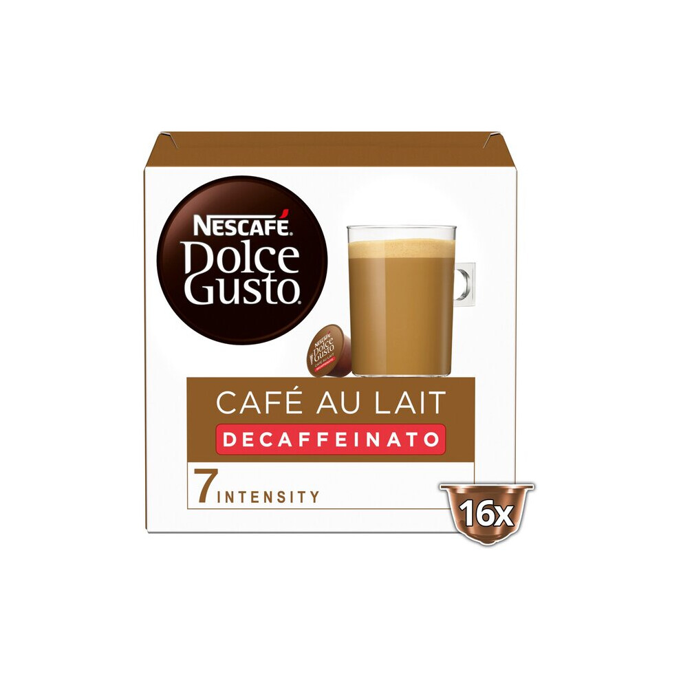 Nescafe Dolce Gusto Cafe Au Lait Decaf 16 Per Pack