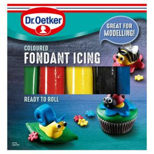 Dr Oetker Coloured Icing 5 x 100g - Pack of 2