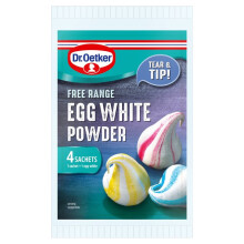 Dr Oetker Free Range Egg White Powder 4 x 5g - Pack of 6