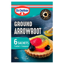 Dr Oetker Ground Arrowroot Sachet 6 x 8g - Pack of 6