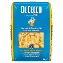 De Cecco Conchiglie Rigate (500g) - Pack of 6