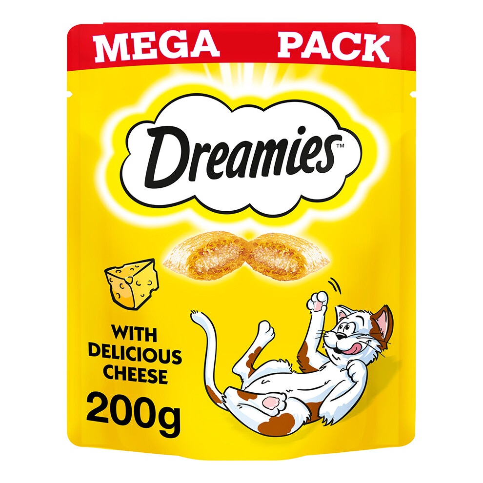 Dreamies Cat Treats with Cheese Mega Pack  (200g) (Pack of 6)-image-OPC-PH58ZYD-NEW