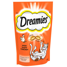 Dreamies Cat Treats with Tasty Chicken (60g) - Pack of 6