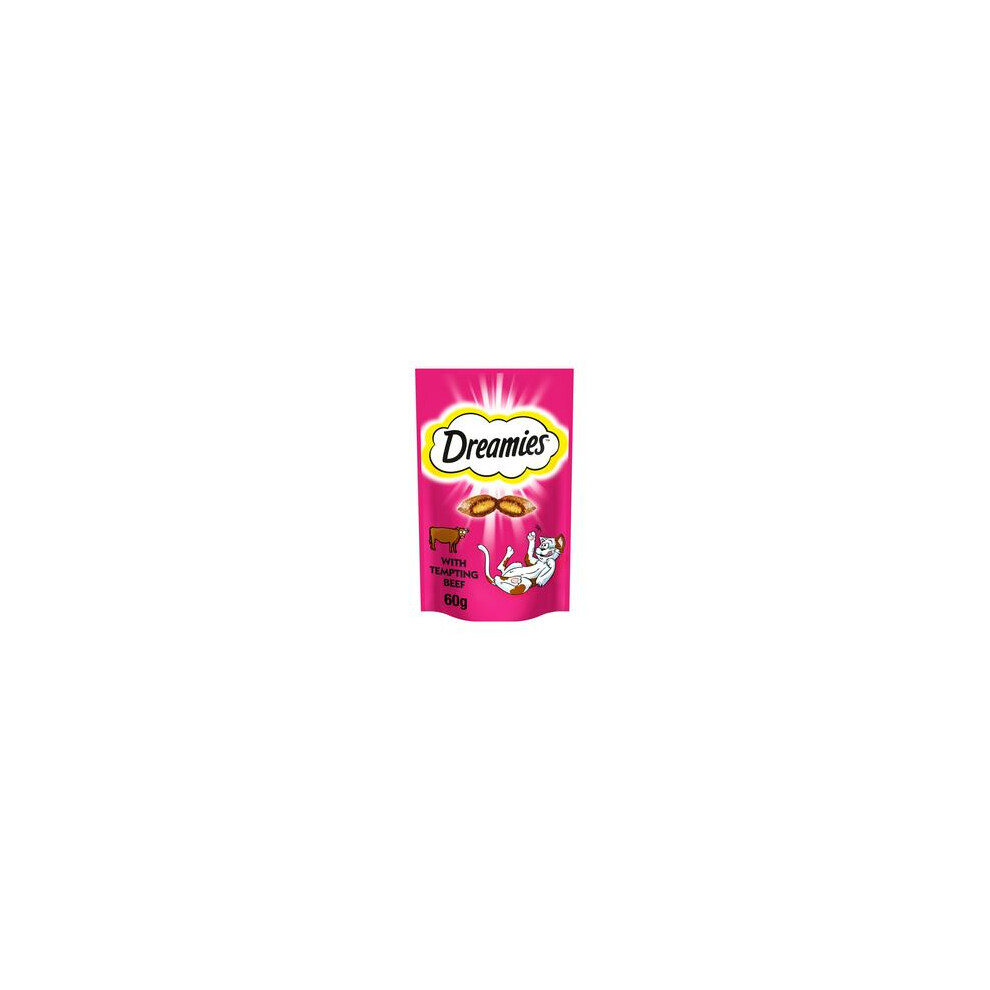 Dreamies Cat Treats With Tempting Beef (60G) - Pack Of 6
