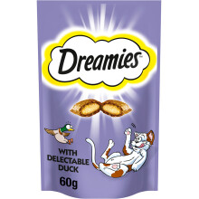 Dreamies Mix Cat Treats Duck 60g (PACK OF 6)