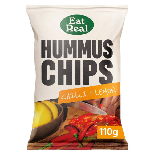 Eat Real Hummus Chilli & Lemon Flavoured Chips 110g