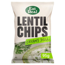 Eat Real Lentil Creamy Dill Flavoured Chips 95g