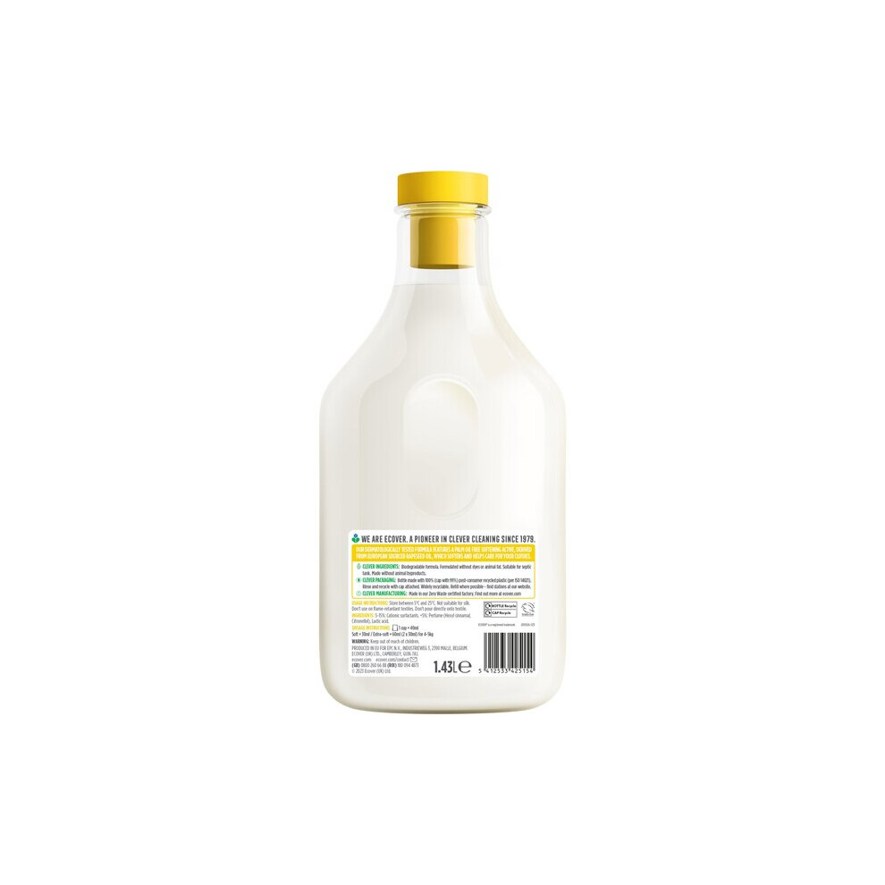 Ecover Fabric Softener Gardenia & Vanilla 50 Washes 1.5L