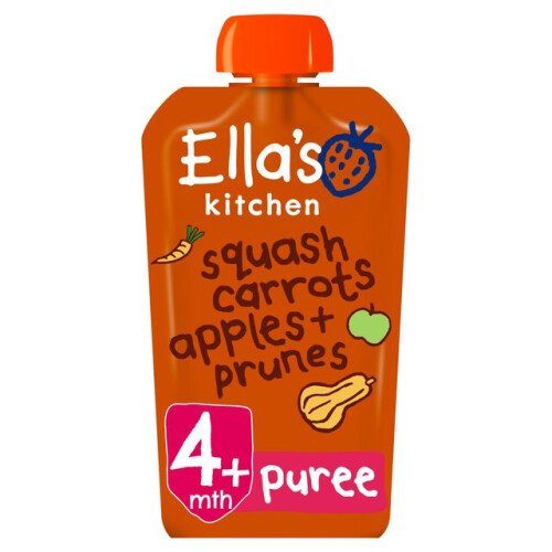 Ella'S Kitchen Butternut Squash Carrots, Apples + Prunes 120G