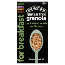 Eat Natural Gluten Free Buckwheat & Honey Super Granola 425g - Pack of 4