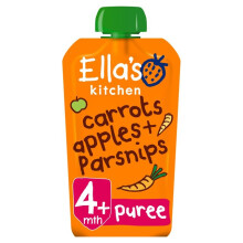 Ella'S Kitchen Carrots, Apples + Parsnips Stage 1 From 4 Months 120G