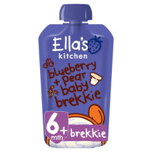 Ella's Kitchen Organic Blueberry & Pear Baby Brekkie 6mth+ (100g) - Pack of 6