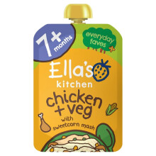 Ella's Kitchen Organic Chicken & Sweetcorn Mash Stage 2 130g - Pack of 2