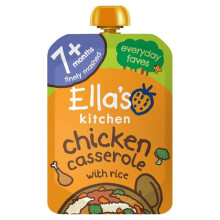 Ella's Kitchen Organic Chicken Casserole with Rice Stage 2 130g - Pack of 4