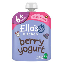 Ella's Kitchen Organic Greek Yoghurt & Berries 90g - Pack of 4