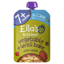 Ella's Kitchen Organic Very Very Tasty Vegetable Bake with Lentils 7mth+ (130g)