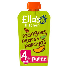 Ella's Kitchen Papayas, Mangoes & Pears Stage 1 120g - Pack of 2