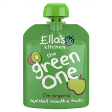 Ella's Kitchen the Green One Organic Squished Smoothie Fruits (90g) - Pack of 2