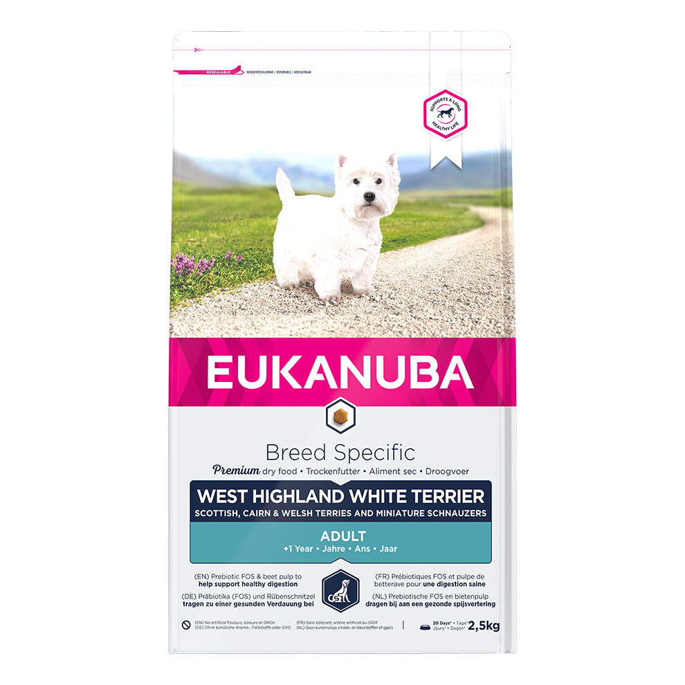 Eukanuba West Highland Terrier Adult Dog Food (2.5Kg) White