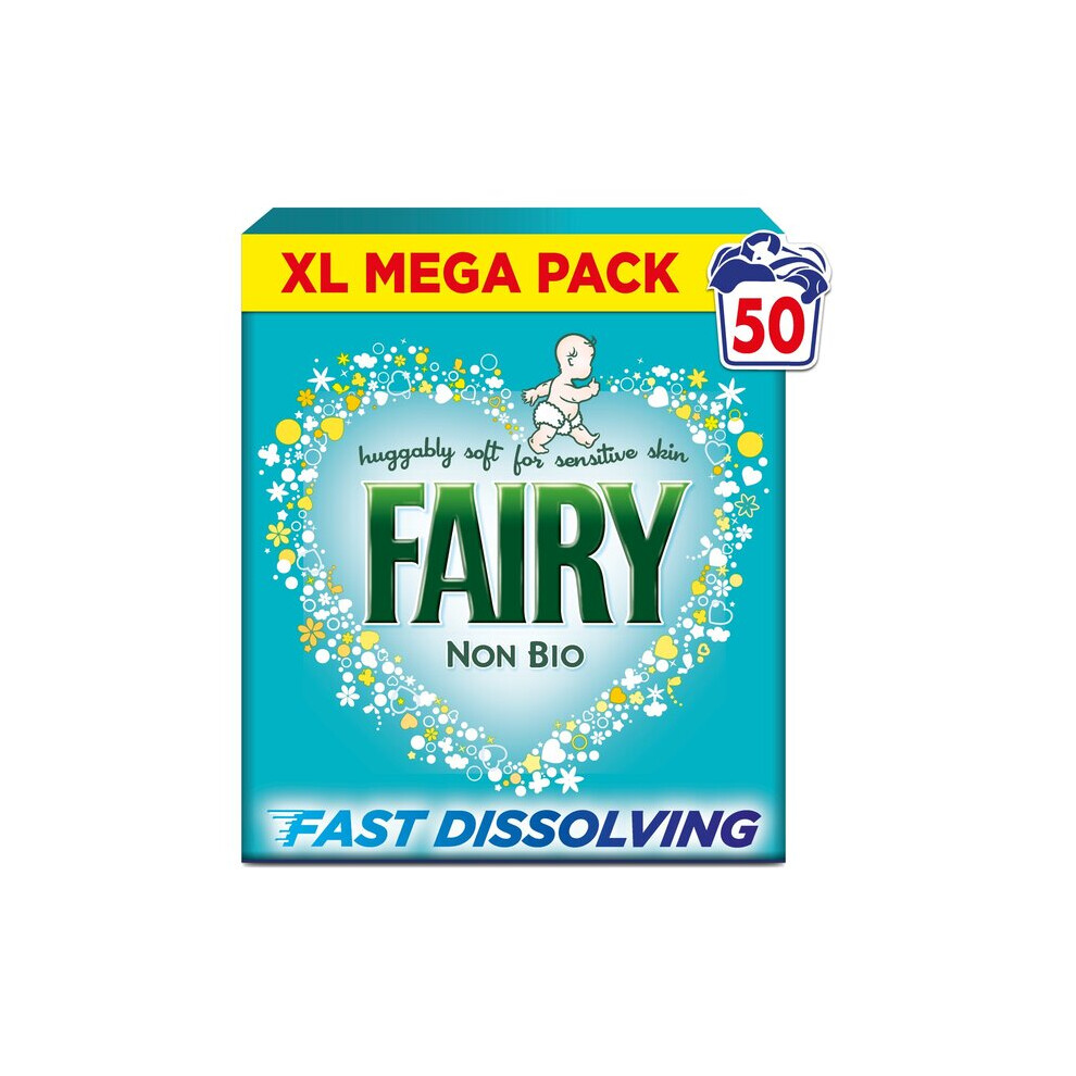 Fairy Non Bio Washing Powder - 50 Washes (2.6Kg)