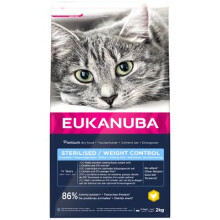 Eukanuba Sterilised/Weight Control Adult Dry Cat Food (1.5kg) (Pack of 4)