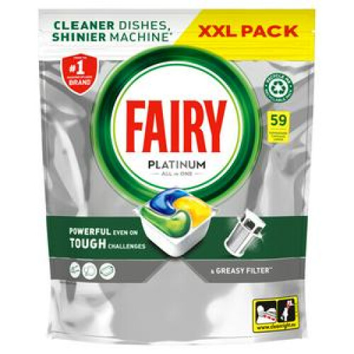 Fairy Fairy Platinum Dishwasher Tablets Lemon 51 per pack