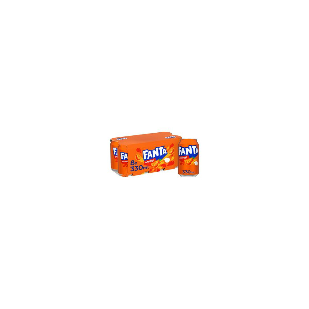 Fanta Orange (8X330ml) - Pack Of 2