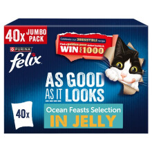 Felix Agail Ocean Feasts Mixed Variety Pack 44 x 85g (4.4kg)