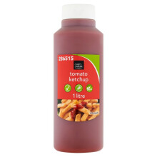 Chef's Larder Tomato Ketchup with Sugars and Sweetener 1L