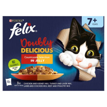Felix As Good as it Looks Doubly Delicious Meat in Jelly - Pouch (12x85g)