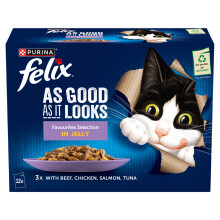 Felix As Good as it Looks Favourites Selection in Jelly - Pouch (12x85g)