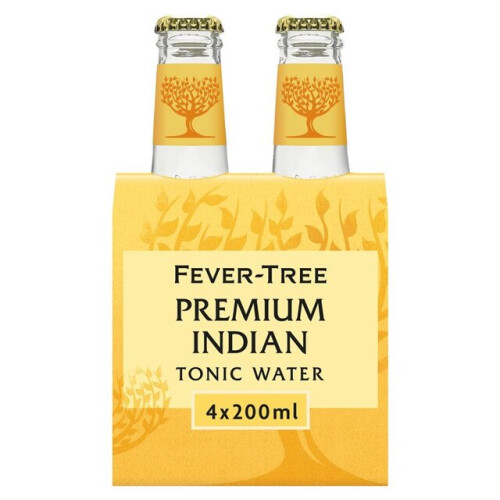 Fever Tree Indian Tonic Water (4x200ml) - Pack of 2