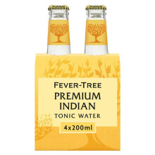 Fever Tree Indian Tonic Water (4x200ml) - Pack of 6