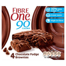 Fibre One Chocolate Fudge Brownie 120g - Pack of 4