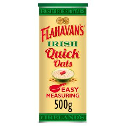 Flahavan's Microwaveable Quick Oats (500g) - Pack of 2